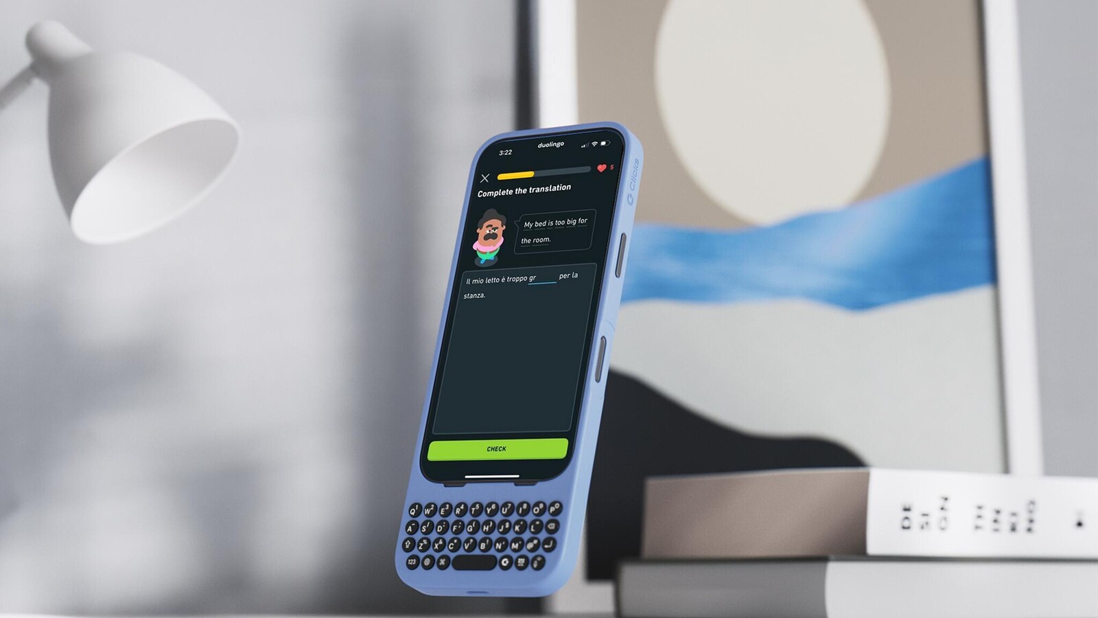 Clicks Keyboard Duolingo Language Learning